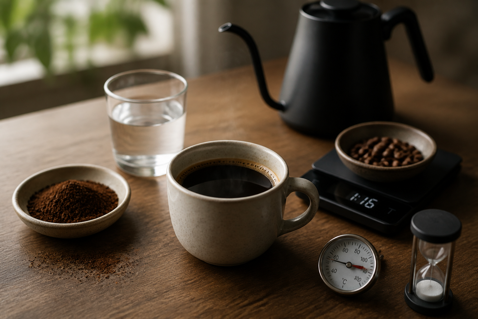 Five Variables, One Cup: Grind, Water, Ratio, Temperature and Time